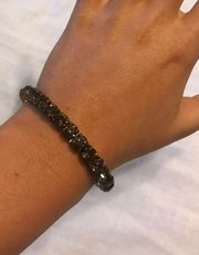 Brown Jewel Bangle Bracelet 