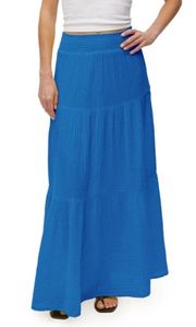 Pacific Blue Sandy Gauze Skirt