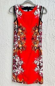 Roberto Cavalli Sleeveless Printed Sheath Mini Dress Multi Women's IT 42 / US 4