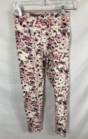 Marika Floral Patterned Athletic Leggings Size Medium