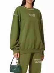 Mayfair Group Green Sweatshirt Sweater Pullover Top