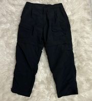 Black Convertible Cargo Pants