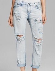 One x One Teaspoon | Light Wash Distressed Awesome Baggies Jeans Size 27