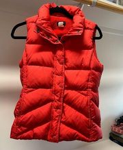 J.Crew pink/red puffer vest