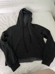 Brandy Melville Dark Gray Cropped Hoodie