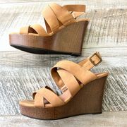 Tan Wedge Heels