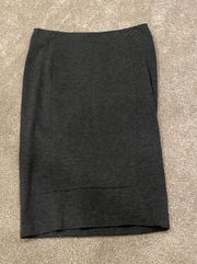 Gray Pencil Skirt