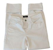 Kensie White Denim Tomboy Straight Jeans Size 25 EUC #6711