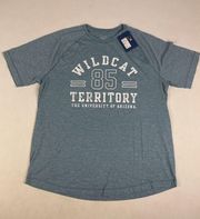 ARIZONA WILD CATS Wildcats Teal Blue Tee T Shirt Short Sleeve Large L NEW NWT