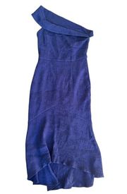 PS The Label MIND GAME MIDI DRESS in Navy M NWT