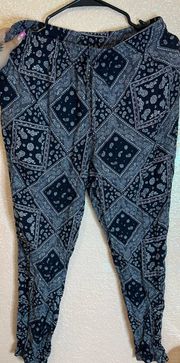 paisley print pants joggers