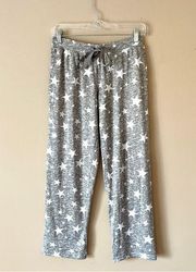 PJ COUTURE | Gray Star Print Pajama Lounge Pants Sz S