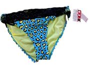 Bongo Cheetah Leopard print Lace Bikini Bottom Nwt