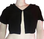 Danny & Nicole ruffled collar shrug