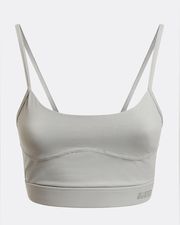 NWT Guess Gray Active Reflective Spaghetti Strap Sports Bra size small