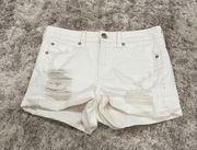 American Eagle White  Jean Shorts