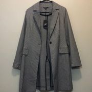 NWT Adrianna Papell Jacquard Long Topper Jacket