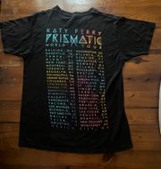 Katie Perry Prismatic World Tour Black Concert T-shirt Size M