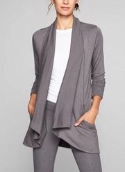 Athleta Dark Gray Pranayama Wrap Sweater Sz.S