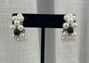 Vintage faux pearl clip-on earrings