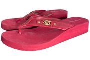 ✨ Tommy Hilfiger Red Platform Sandals SIZE 10