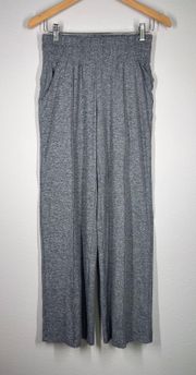 High Rise Super Soft Cozy Wide Leg Sweatpants - Marled Grey - Small