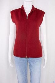 Woolrich Women's 100% wool Red sweater Vest, size L