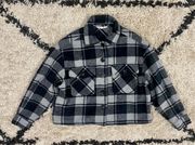 Plaid Cropped Shacket