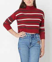 Red Striped Knit Sweater