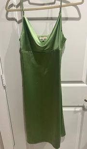 Gianni Bini Green Satin Dress