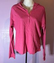 ARIZONA Jean Company Ribbed Hooded T-Shirt Long Sleeve Size Large