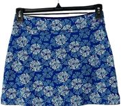 Tranquility By Colorado Clothing Small Tennis Skort Abstract Stretch Blue Multi