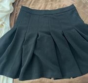 Pleated Black Skirt