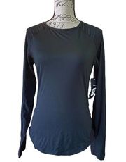 Asics Black $60 FuzeX Running Long Sleeve Fitness Shirt Small