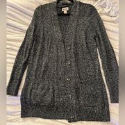 Mudd black and white knit cardigan. Size XL