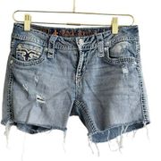 Rock Revival Vivian Shorts Women's 28 Distressed Low Rise Western