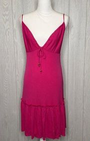 Milly pink spaghetti strap cross back dress