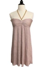 Vintage y2k Marciano dusty rose mini dress pleated shimmery size M