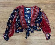 Band of Gypsies Tie Blouse