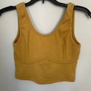 Gold boutique crop top size M