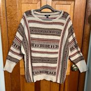 Chaps Mixed Stitch Sweater 1X