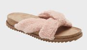 Davina Faux Shearling Slide Sandals