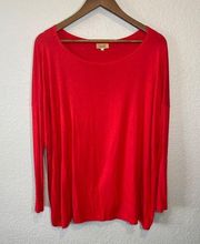 Piko | Red Long Sleeve‎ Top