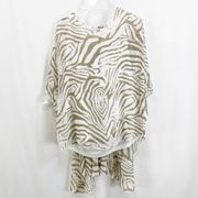 SIMPLY NOELLE Brown And White Animal Print Blouse