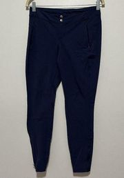 Kuhl Navy Blue Nylon Outdoor Athletic Zipper Ankle Pockets Pants Size 6 Regular
