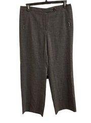 029 30 Armani Collezioni Dress Pants Suit Pants Straight Wool Zip Pockets pleat