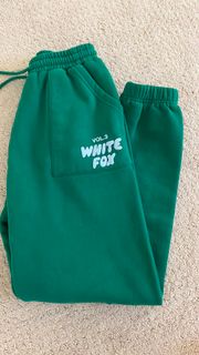 Green VOL. 3 White Fox Sweatpants