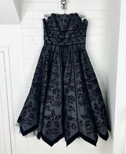 Evening Black Gothic Grunge Witchy Tulle Dress