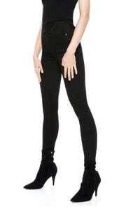 Alice + Olivia black good high rise skinny jeans