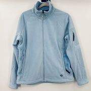 Mountain‎ Hardwear Women's Blue Fuzzy Full Zip Fleece Size Medium